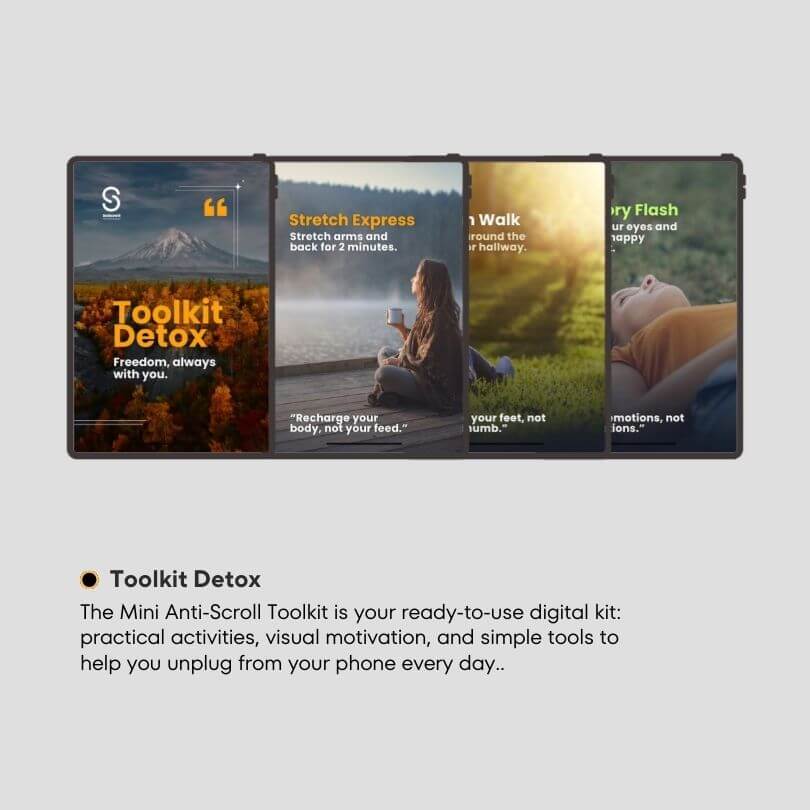 Digital Detox System | Guide + App + Audio Guide + Toolkit - SoScroll